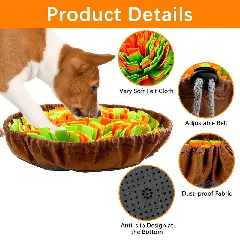 Washable Felt Sniffing Pad - Natural Foraging Fun for Your Dog!