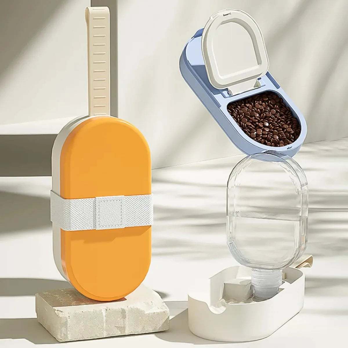 ๐พ 2-in-1 Portable Dog Water & Food Dispenser