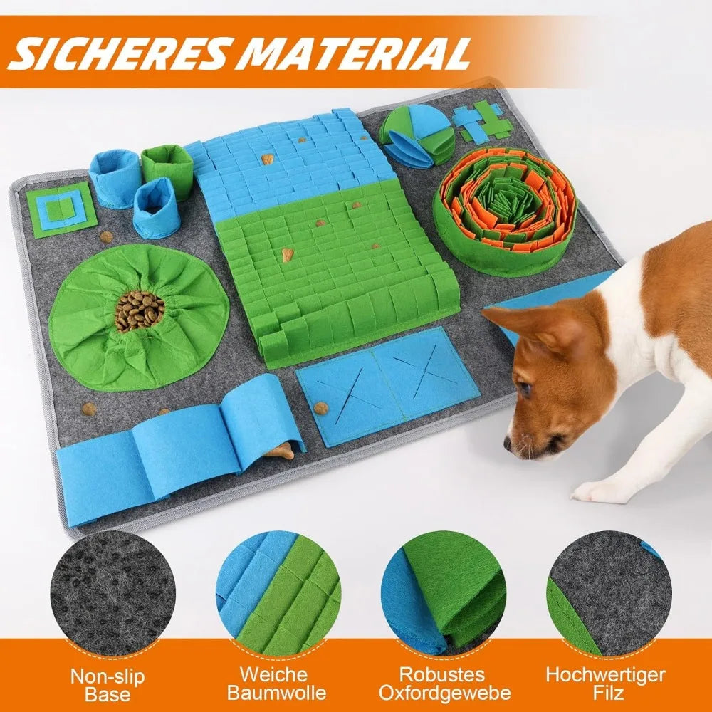 Multi-compartment Felt Sniffing Pad - Foraging Fun & Mental Exercise for your Dog!