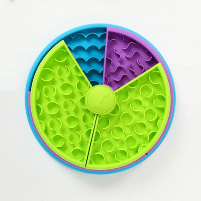 Three-Level Rotating Slow Feeder Puzzle