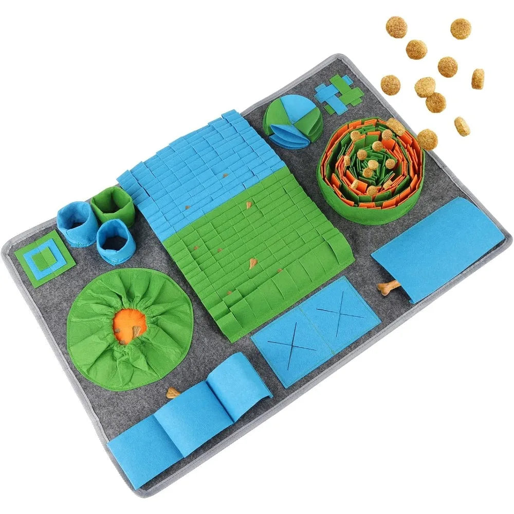 Multi-compartment Felt Sniffing Pad - Foraging Fun & Mental Exercise for your Dog!