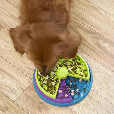 Three-Level Rotating Slow Feeder Puzzle