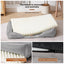 Premium Linen-Textured Dog Bed with Washable Cover – Comfort Meets Style!